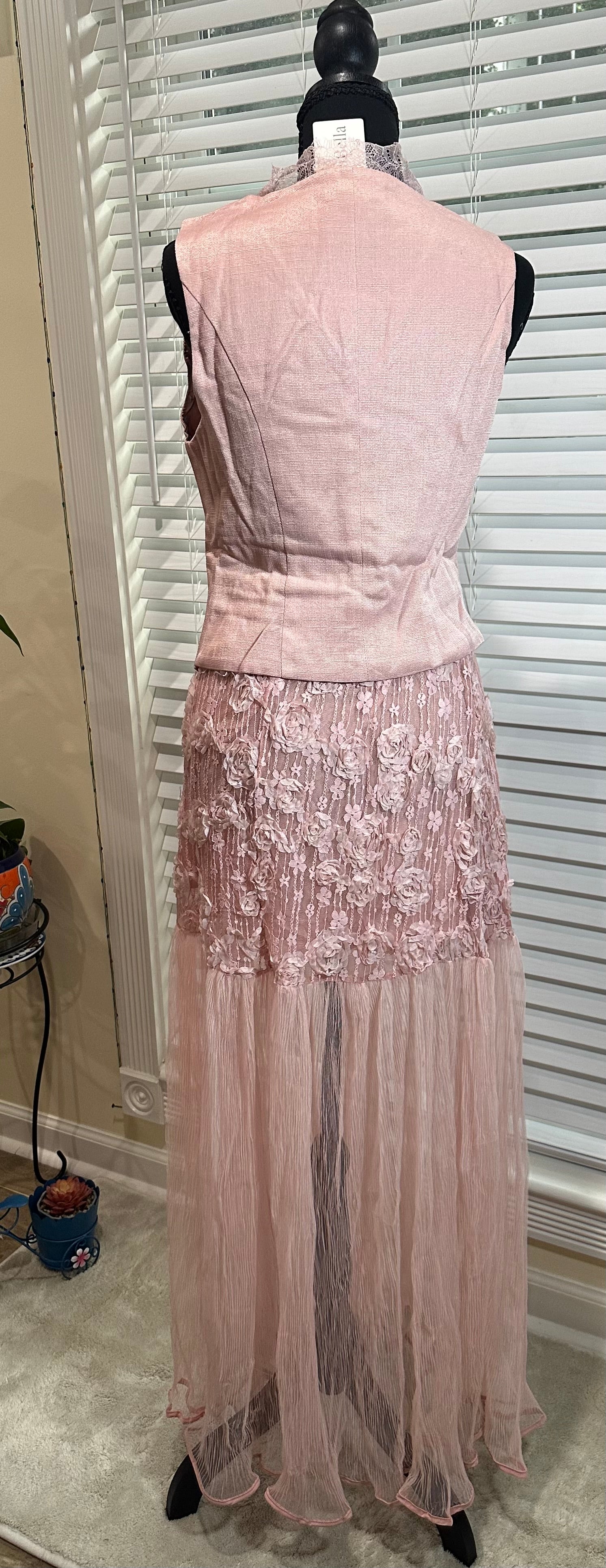 Pink Skirt and vest