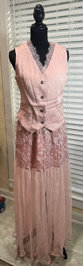 Pink Skirt and vest