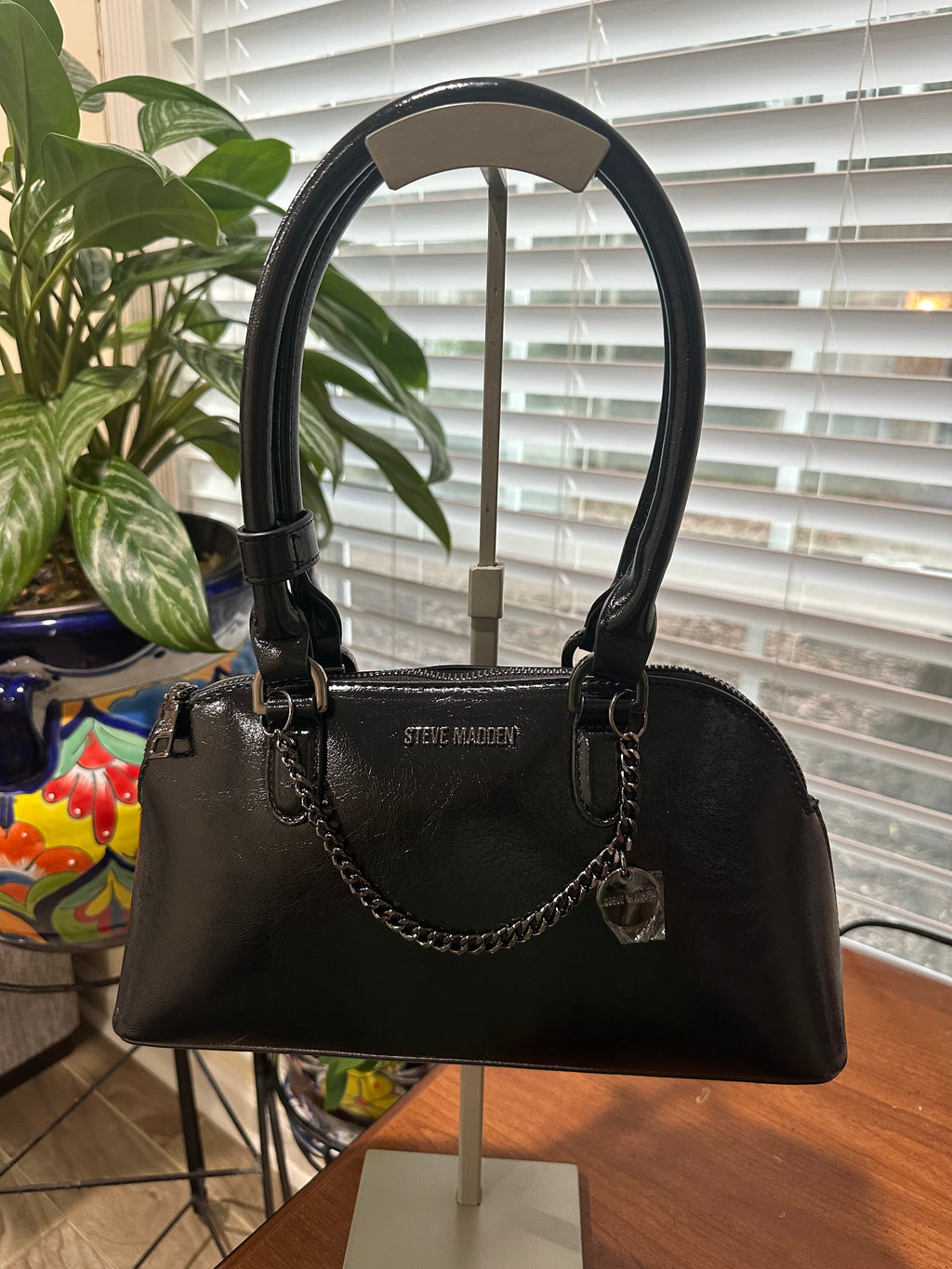 Shine Black handbags STEVE MADDEN