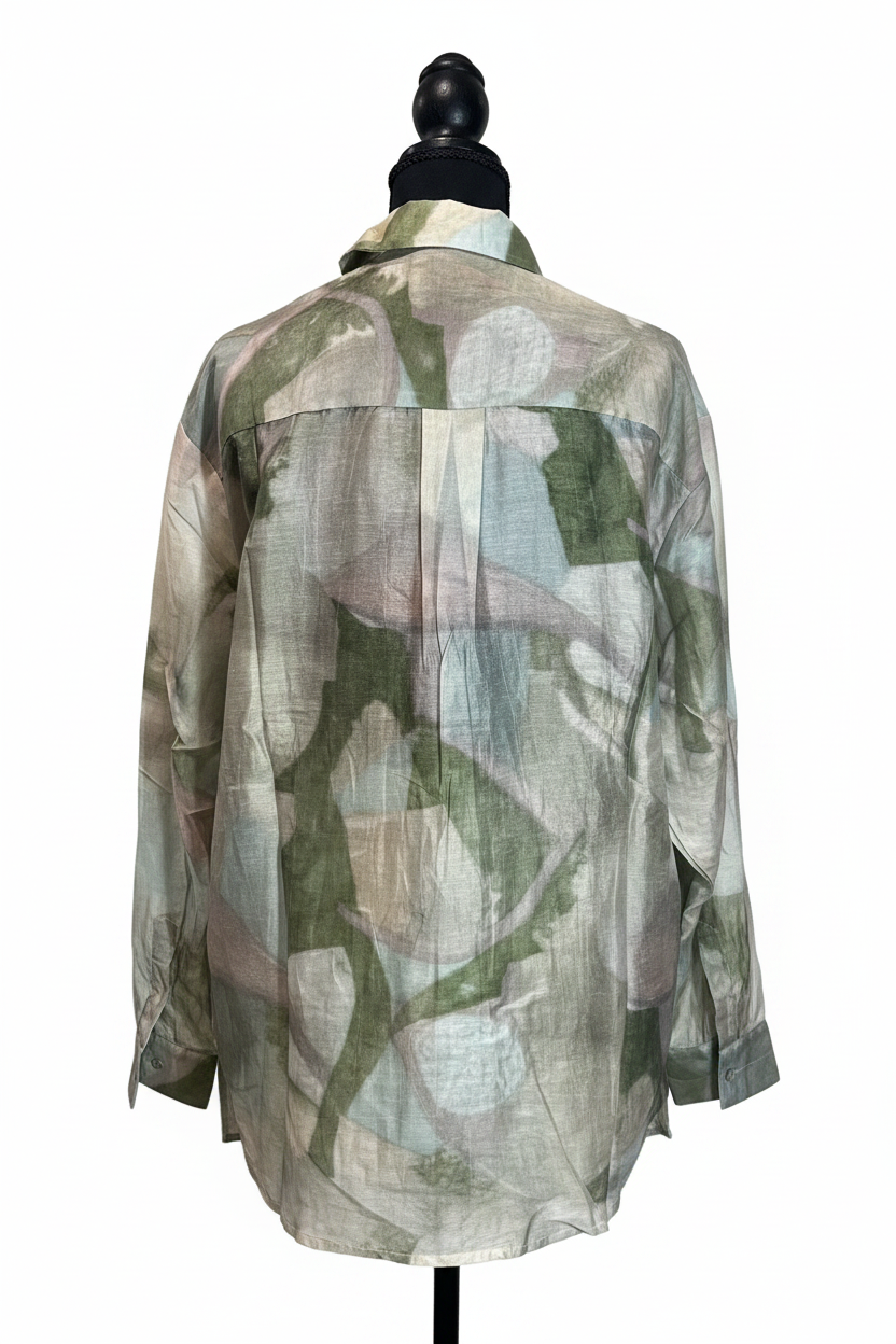Camisa floral espalda