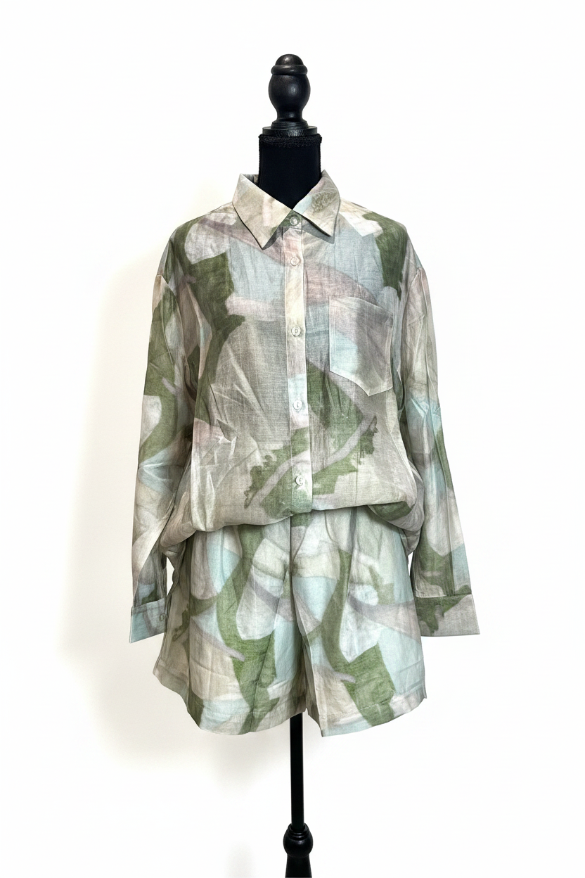 Conjunto con shorts frente