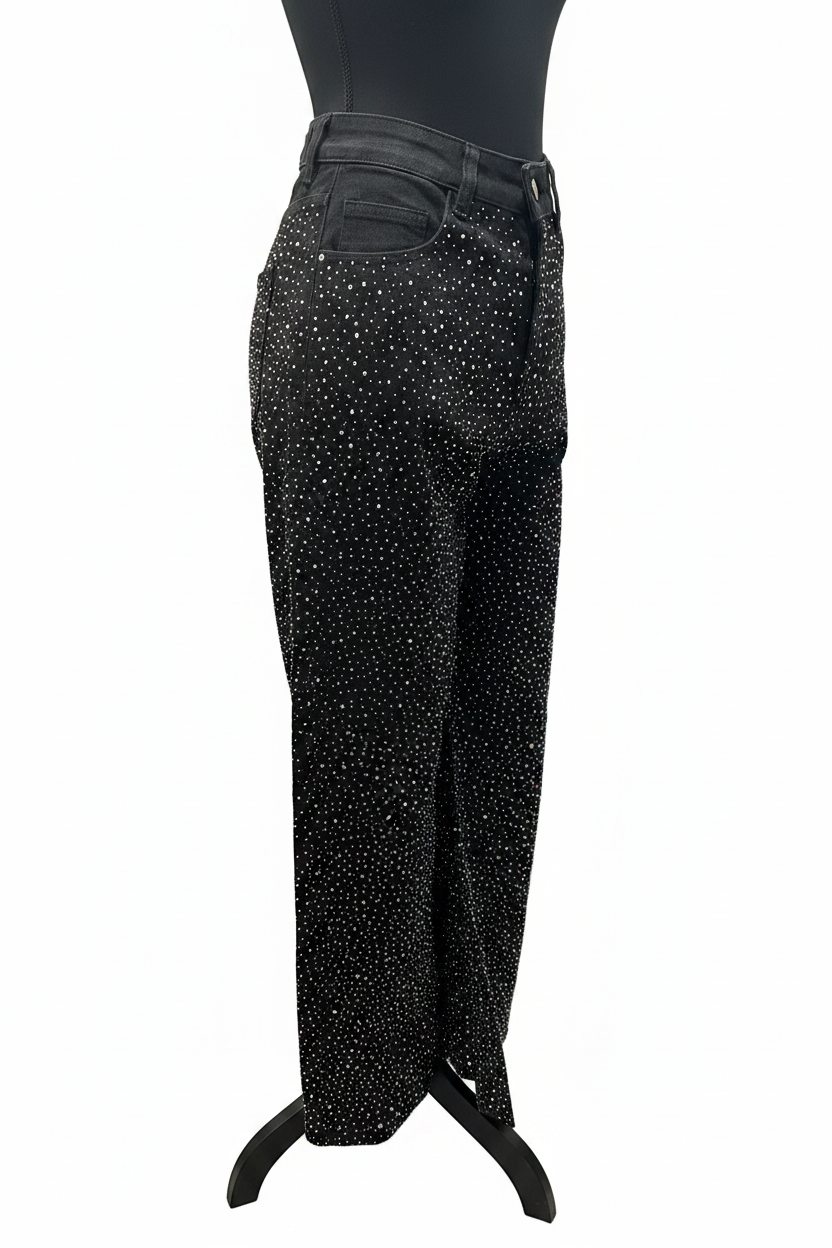 Jeans con brillos - Vista frontal completa