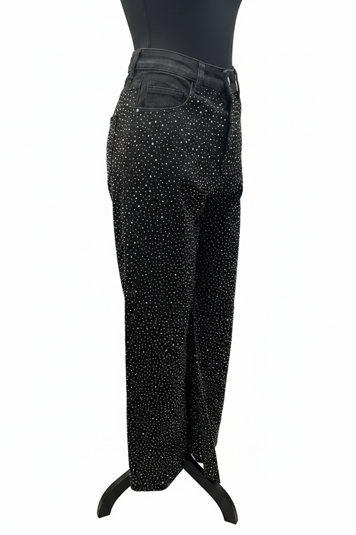 Jeans con brillos - Vista frontal completa