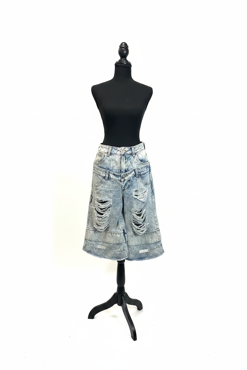 Short de mezclilla - Vista completa