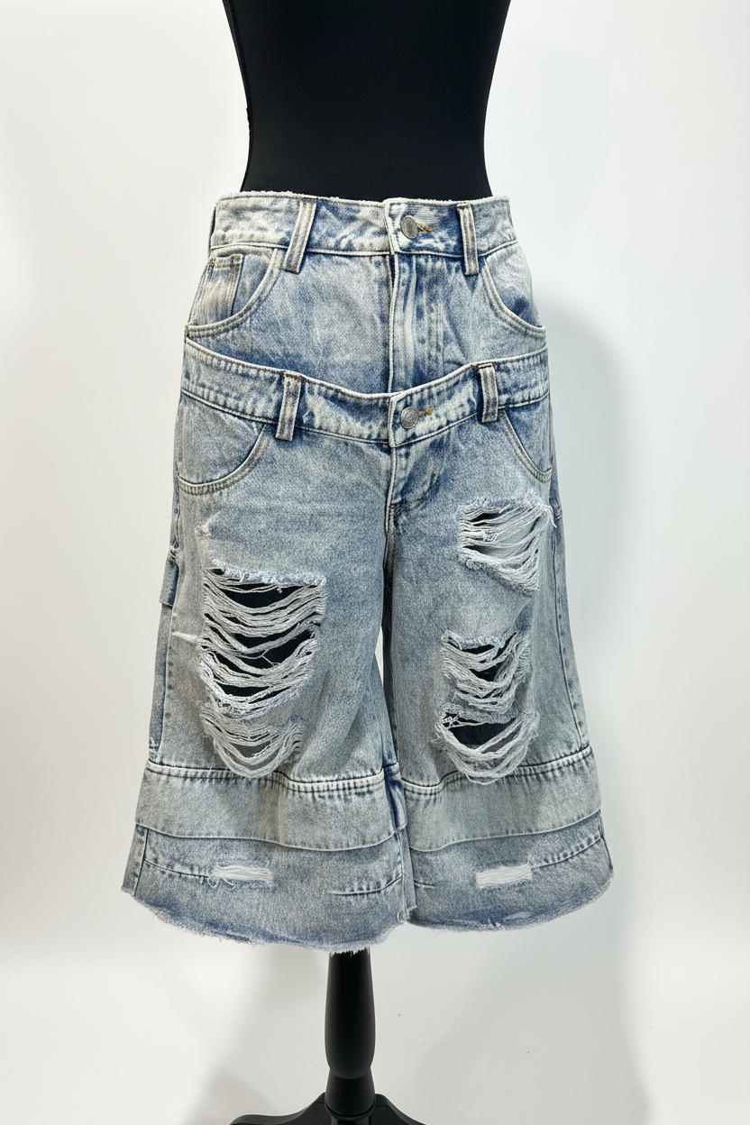 Short de mezclilla - Vista frontal 2