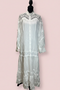 Vestido blanco boho frente