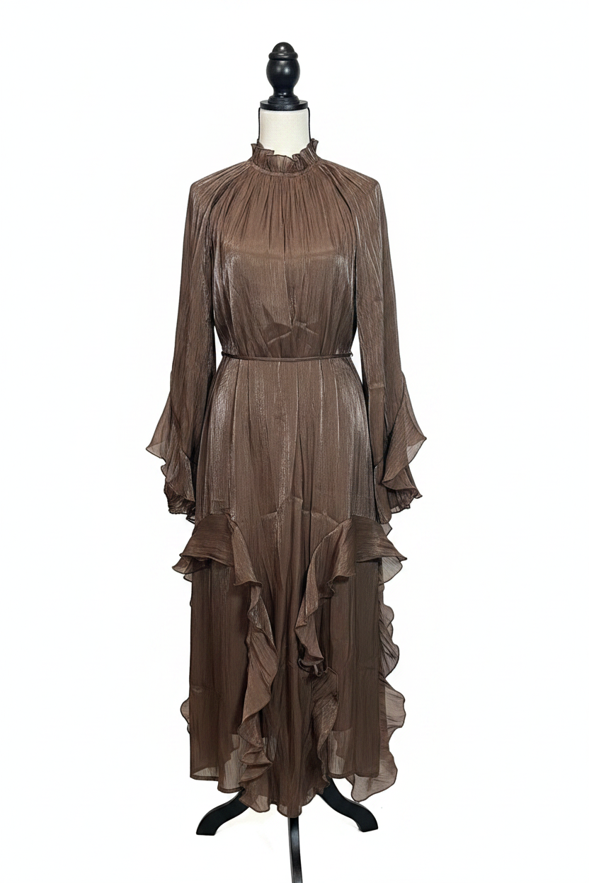 Vestido bronce frente